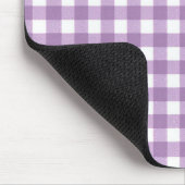 Lavender en White Gingham Muismat (Hoek)