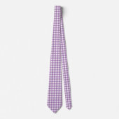Lavender en White Gingham Stropdas (Voorkant)