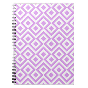 Lavender- en White Meander-laptop Notitieboek