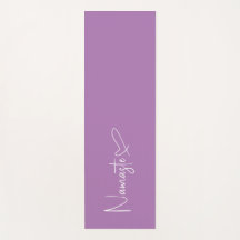 Lavender en White Namaste Script Heart omkeerbaar