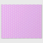 Lavender en White Polka Dots Cadeaupapier (Vlak)