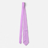 Lavender en White Polka Dots Stropdas (Achterkant)