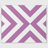 Lavender en Witte Chevrons Cadeaupapier (Vlak)