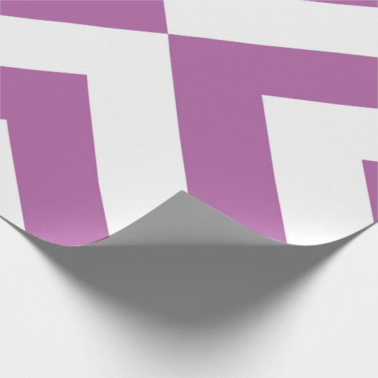 Lavender en Witte Chevrons Cadeaupapier (Hoek)