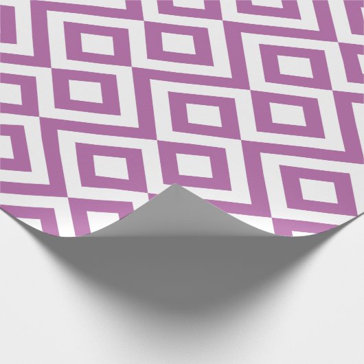 Lavender en Witte Chevrons Cadeaupapier (Hoek)
