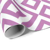 Lavender en Witte Chevrons Cadeaupapier (Rol Hoek)