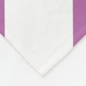 Lavender en Witte Chevrons Fleece Deken (Hoek)
