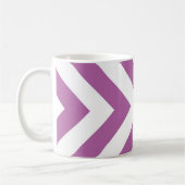 Lavender en Witte Chevrons Koffiemok (Links)