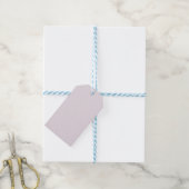 LAVENDER EN WITTE POLKA DOTS CADEAULABEL (Met Touw)
