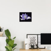 Lavender en witte reukkoordaanstoot poster (Thuiskantoor)