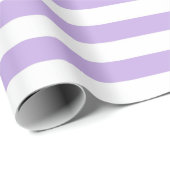 Lavender en witte strepen cadeaupapier (Rol Hoek)