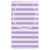 Lavender en witte strepen klein cadeauzakje (Achterkant)