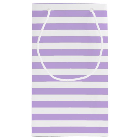Lavender en witte strepen klein cadeauzakje (Achterkant)