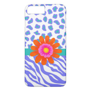 lavender en witte Zebra luipaard Sinaasappel Case-Mate iPhone Case