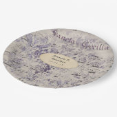 Lavender Ephemera Muzieknoten Wedding Papieren Bordje (Gekanteld)