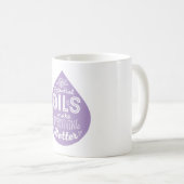 Lavender Essential Oil Drop Koffiemok (Voorkant rechts)