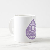 Lavender Essential Oil Drop Koffiemok (Voorkant links)