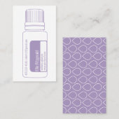 Lavender Essential Oil Fles Visitekaartje (Voorkant / Achterkant)
