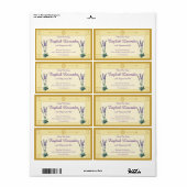 lavender etiket (Full Sheet)