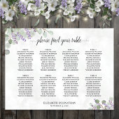 Lavender Eucalyptus 8 Table Weddenschap Poster