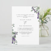 Lavender Eucalyptus Beide stellen het huwelijk van Kaart (Staand voorkant)