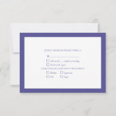 Lavender Eucalyptus Botanical Script Weddenschap R RSVP Kaartje (Achterkant)