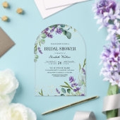 Lavender Eucalyptus Bridal Shower Acryl Uitnodigingen (Insitu (Huwelijk))