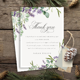 Lavender Eucalyptus Bunch Vrijgezellenfeest Invite Bedankkaart