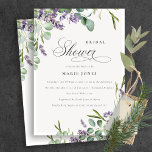 Lavender Eucalyptus Bunch Vrijgezellenfeest Invite Bedankkaart<br><div class="desc">Als u nog meer aanpassingen nodig hebt,  kunt u mij op yellowfebstudio@gmail.com vrij klikken.</div>