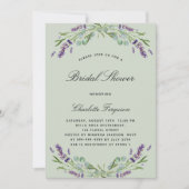 Lavender eucalyptus floraalgroen vrijgezellenfeest kaart (Voorkant)