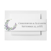 Lavender Eucalyptus Floral Botanical Wedding Uitnodigingen Wikkel (Voorkant Voorbeeld)