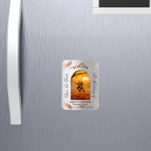 Lavender eucalyptus foto bruiloft met datum magneet