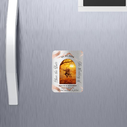 Lavender eucalyptus foto bruiloft met datum magneet