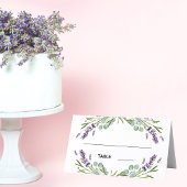 Lavender eucalyptus greenery bruiloft plaatskaartje
