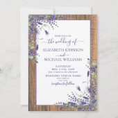 Lavender Eucalyptus Greenery Foto Weddenschap Kaart (Voorkant)