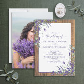 Lavender Eucalyptus Greenery Foto Weddenschap Kaart