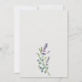 Lavender Eucalyptus Leafy Bunch Save the Date Kaar Bedankkaart (Achterkant)