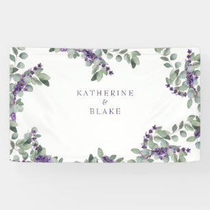 Lavender & Eucalyptus Names Wedding Spandoek