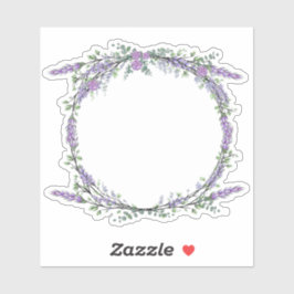 Lavender Eucalyptus paarse waterverf rozen Sticker