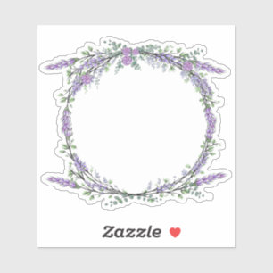 Lavender Eucalyptus paarse waterverf rozen Sticker