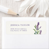 Lavender & Eucalyptus Return Address Label (Insitu)