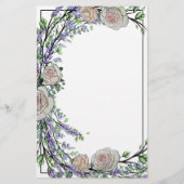 Lavender, Eucalyptus, roze rozen Briefpapier (Voorkant)