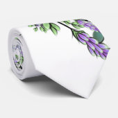 Lavender Eucalyptus rozen Stropdas (Opgerold)