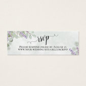 Lavender Eucalyptus Wedding RSVP Online Kaart (Voorkant)