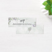 Lavender Eucalyptus Wedding RSVP Online Kaart (Bureau)