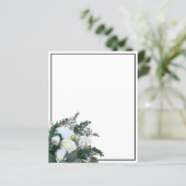 Lavender Eucalyptus white roses greenery (Staand voorkant)