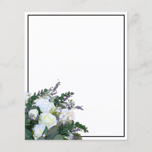 Lavender Eucalyptus white roses greenery (Voorkant)