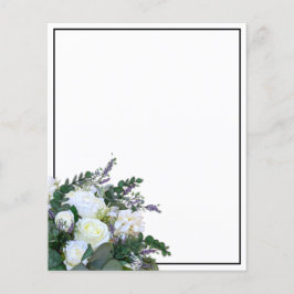 Lavender Eucalyptus white roses greenery