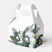 Lavender Eucalyptus white roses greenery Bedankdoosjes (Achterkant)