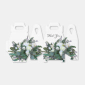Lavender Eucalyptus white roses greenery Bedankdoosjes (Uitgevouwen)